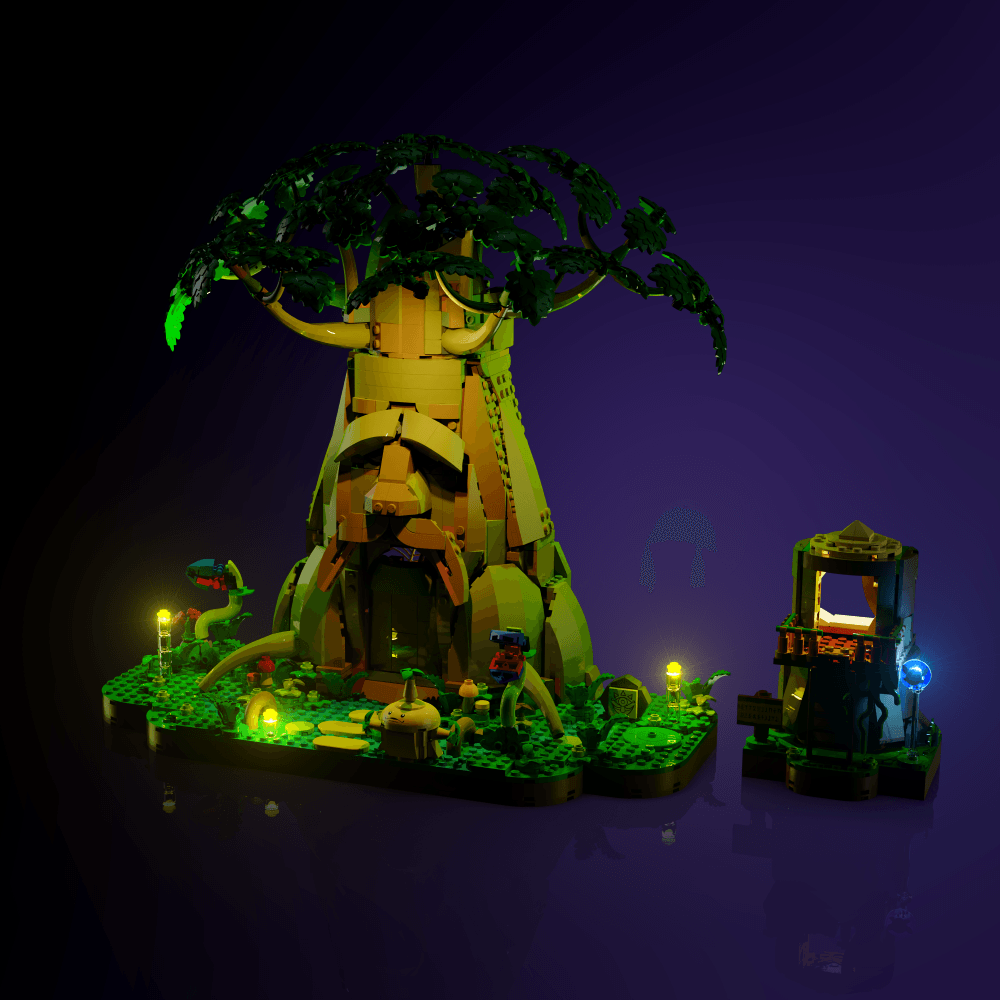 Puzzloria™ | Light Kit for LEGO® The Legend of Zelda Great Deku Tree 2-in-1 - Puzzloria