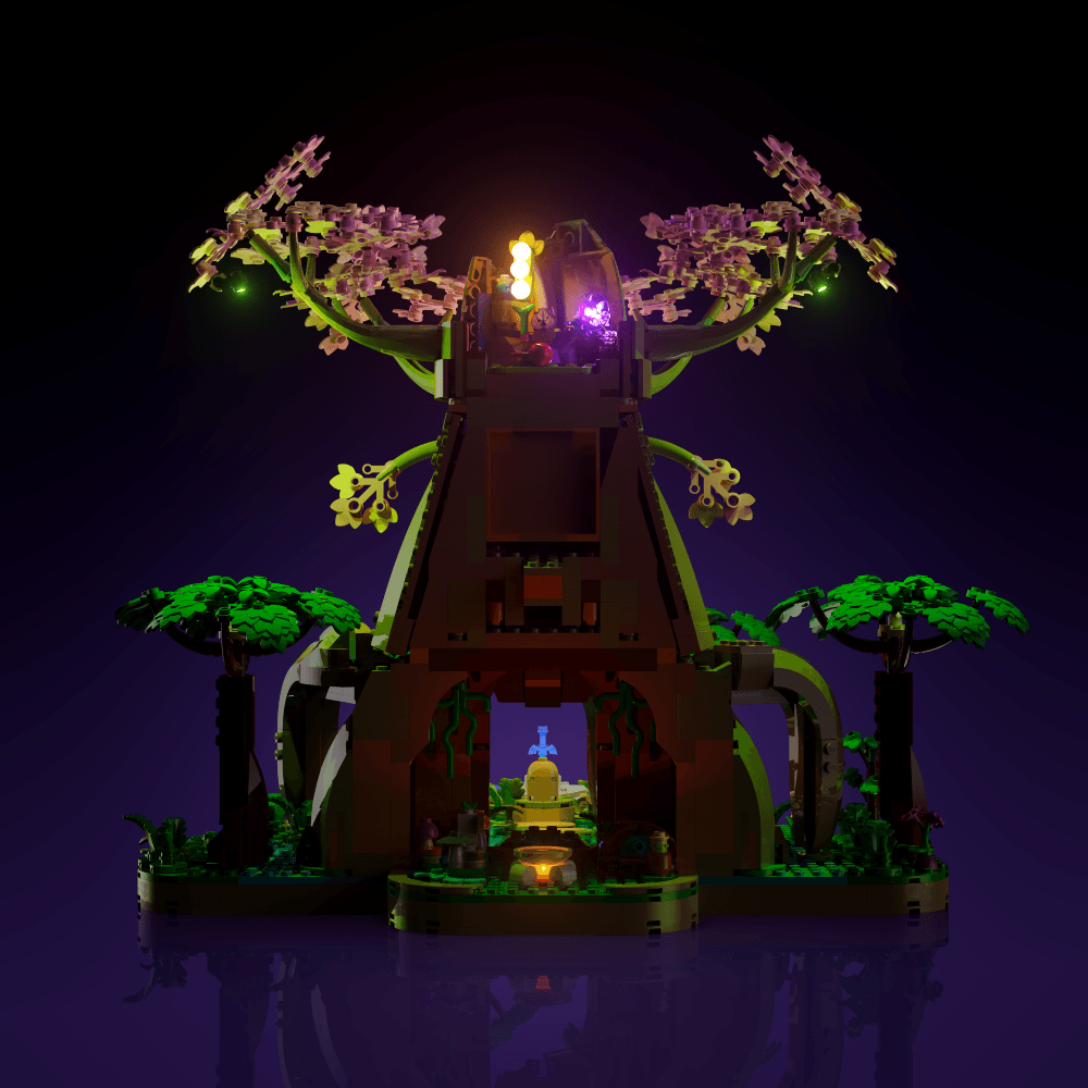 Puzzloria™ | Light Kit for LEGO® The Legend of Zelda Great Deku Tree 2-in-1 - Puzzloria