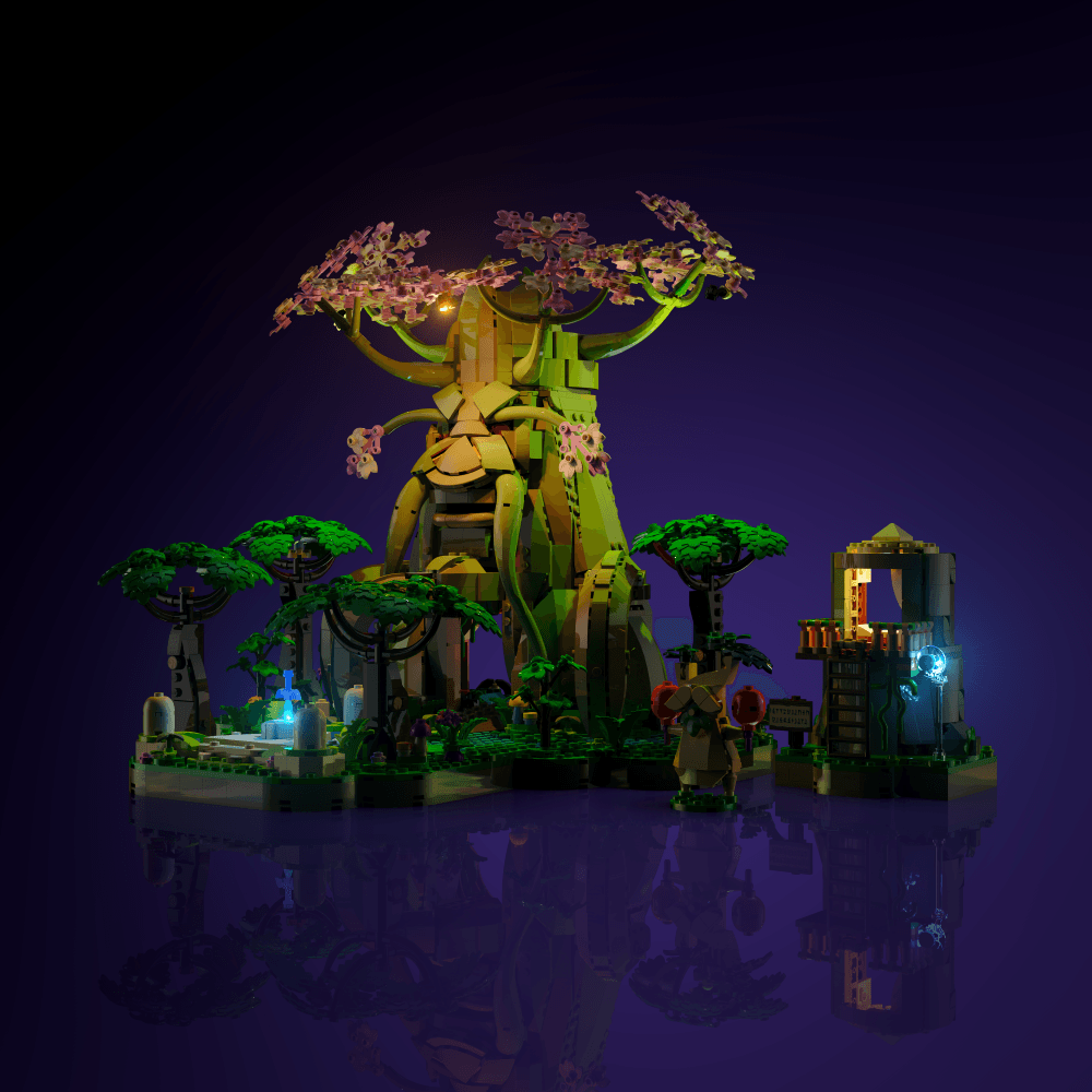 Puzzloria™ | Light Kit for LEGO® The Legend of Zelda Great Deku Tree 2-in-1 - Puzzloria