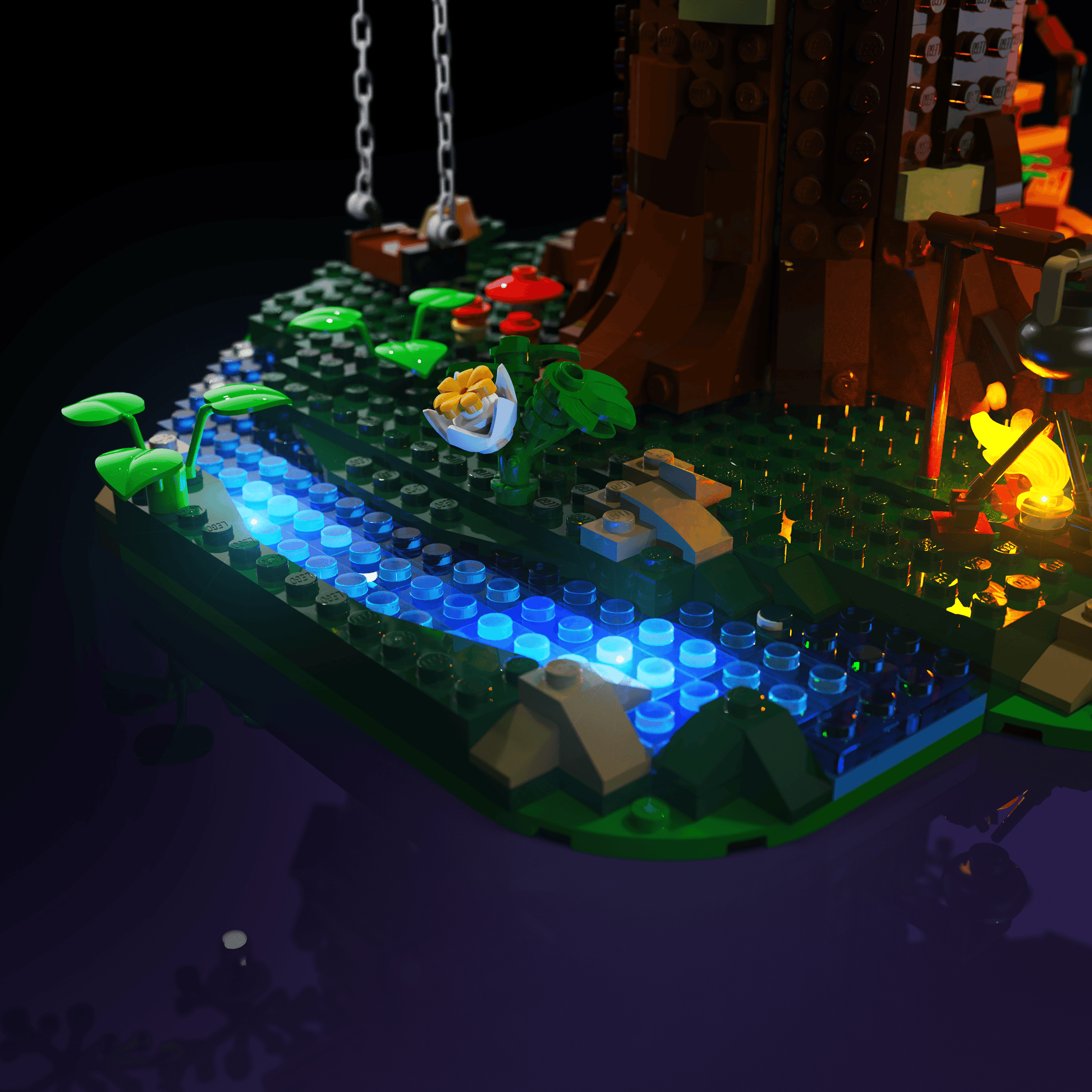 Puzzloria™ | Light Kit for LEGO® Tree House - Puzzloria