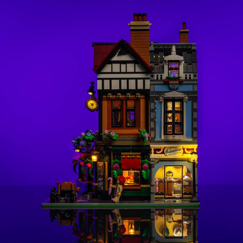 Puzzloria™ | Light Kit for LEGO® Tudor Corner - Puzzloria