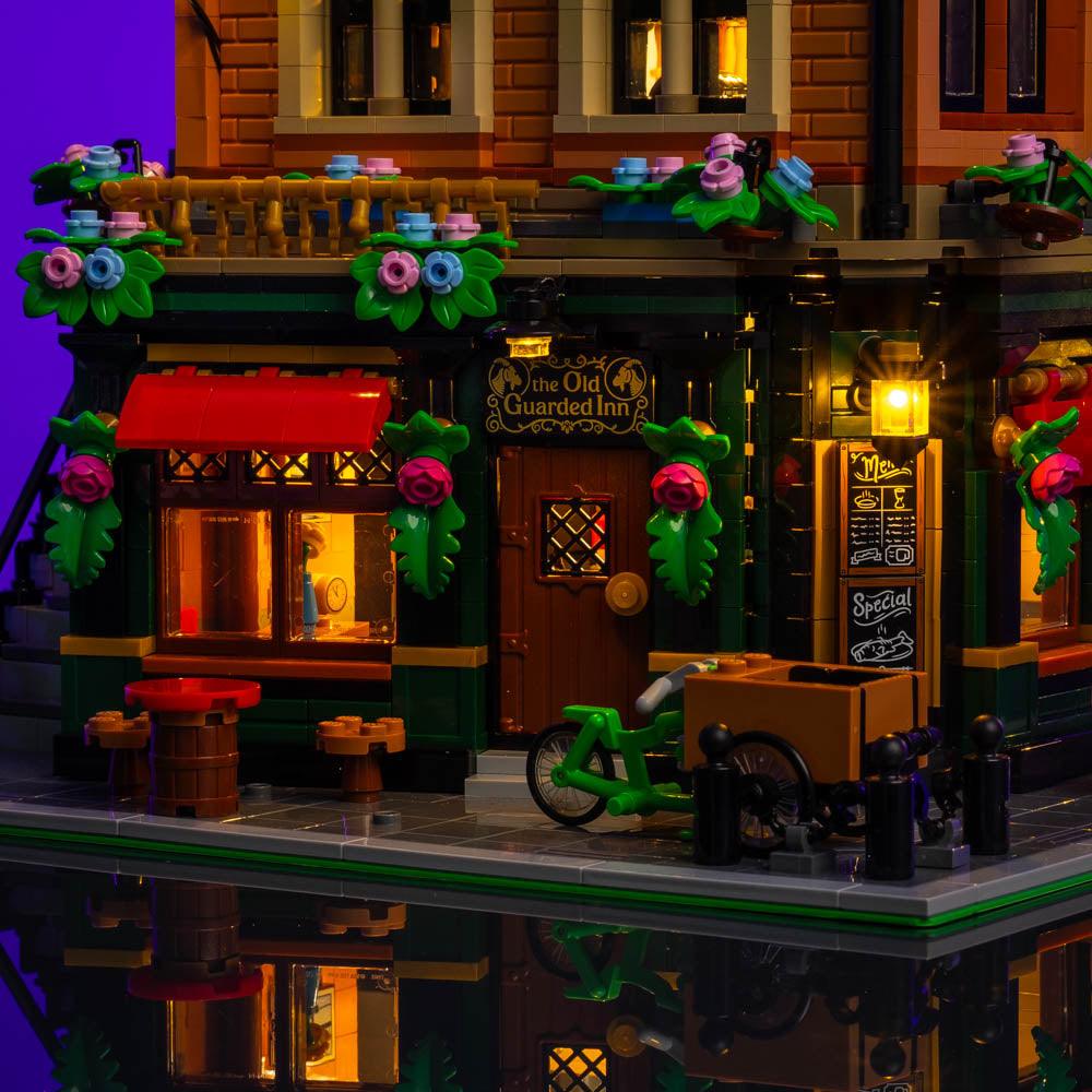 Puzzloria™ | Light Kit for LEGO® Tudor Corner - Puzzloria