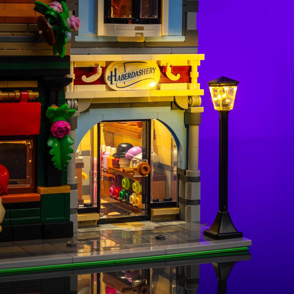 Puzzloria™ | Light Kit for LEGO® Tudor Corner - Puzzloria