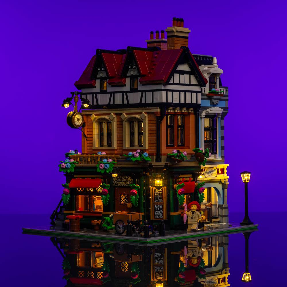 Puzzloria™ | Light Kit for LEGO® Tudor Corner - Puzzloria
