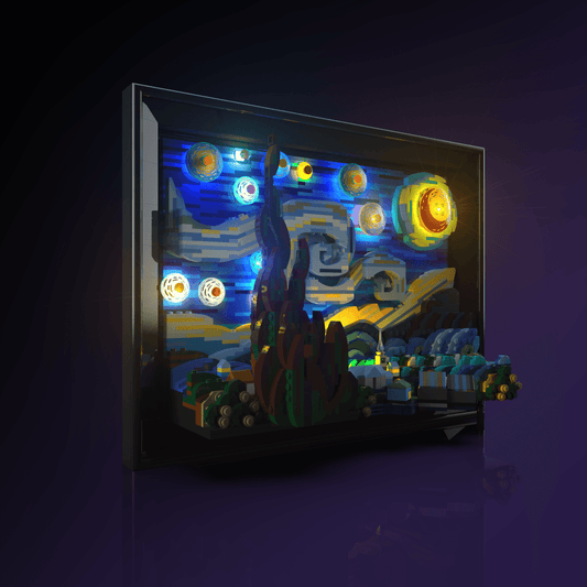 Puzzloria™ | Light Kit for LEGO® Vincent van Gogh - The Starry Night - Puzzloria