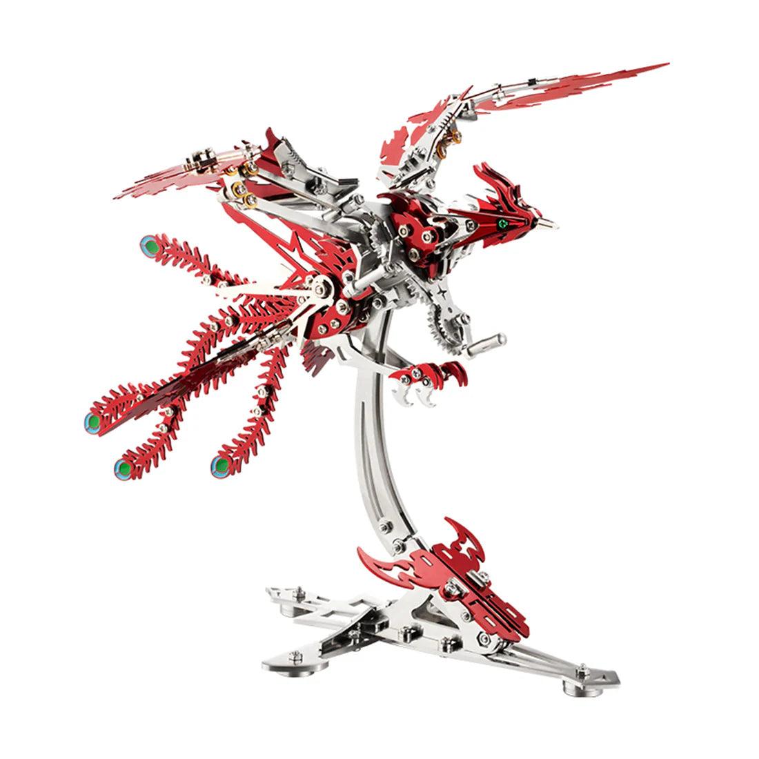 Puzzloria™ | Phoenix Rising 3D Mechanical Stainless Steel Bionic Assembly Kit - Puzzloria