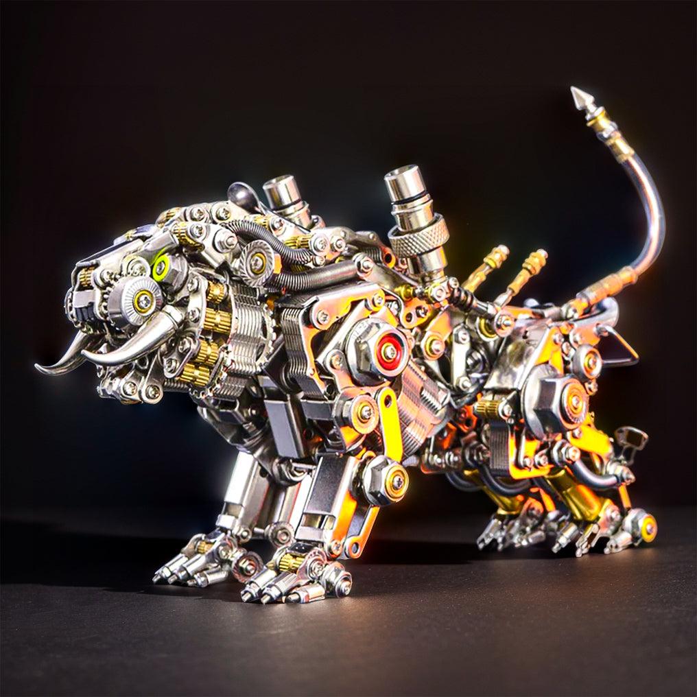 Puzzloria™ | Mechanical Winged Tiger 3D Metal Puzzle 700+ Pieces - Puzzloria