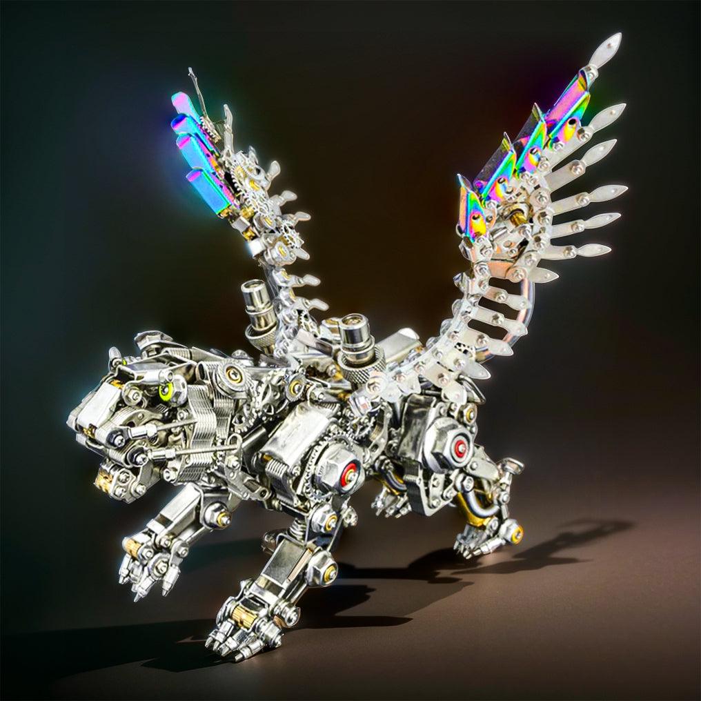 Puzzloria™ | Mechanical Winged Tiger 3D Metal Puzzle 700+ Pieces - Puzzloria
