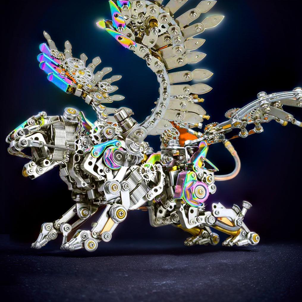 Puzzloria™ | Mechanical Winged Tiger 3D Metal Puzzle 700+ Pieces - Puzzloria