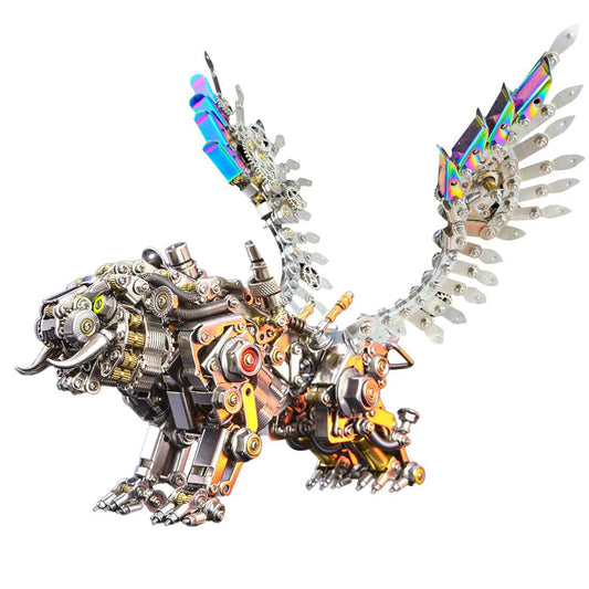 Puzzloria™ | Mechanical Winged Tiger 3D Metal Puzzle 700+ Pieces - Puzzloria