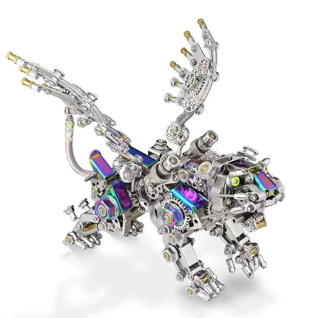 Puzzloria™ | Mechanical Winged Tiger 3D Metal Puzzle 700+ Pieces - Puzzloria