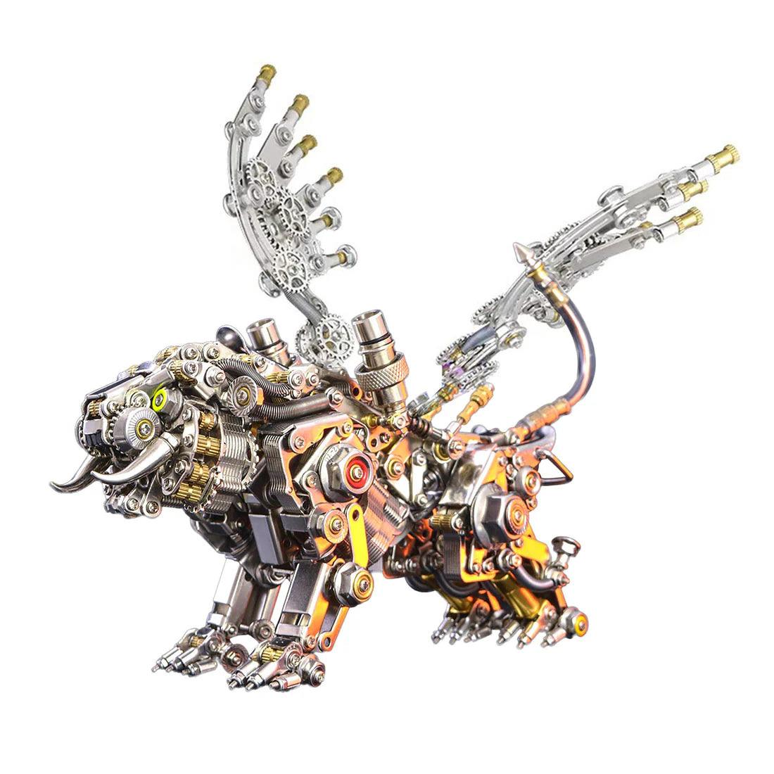 Puzzloria™ | Mechanical Winged Tiger 3D Metal Puzzle 700+ Pieces - Puzzloria