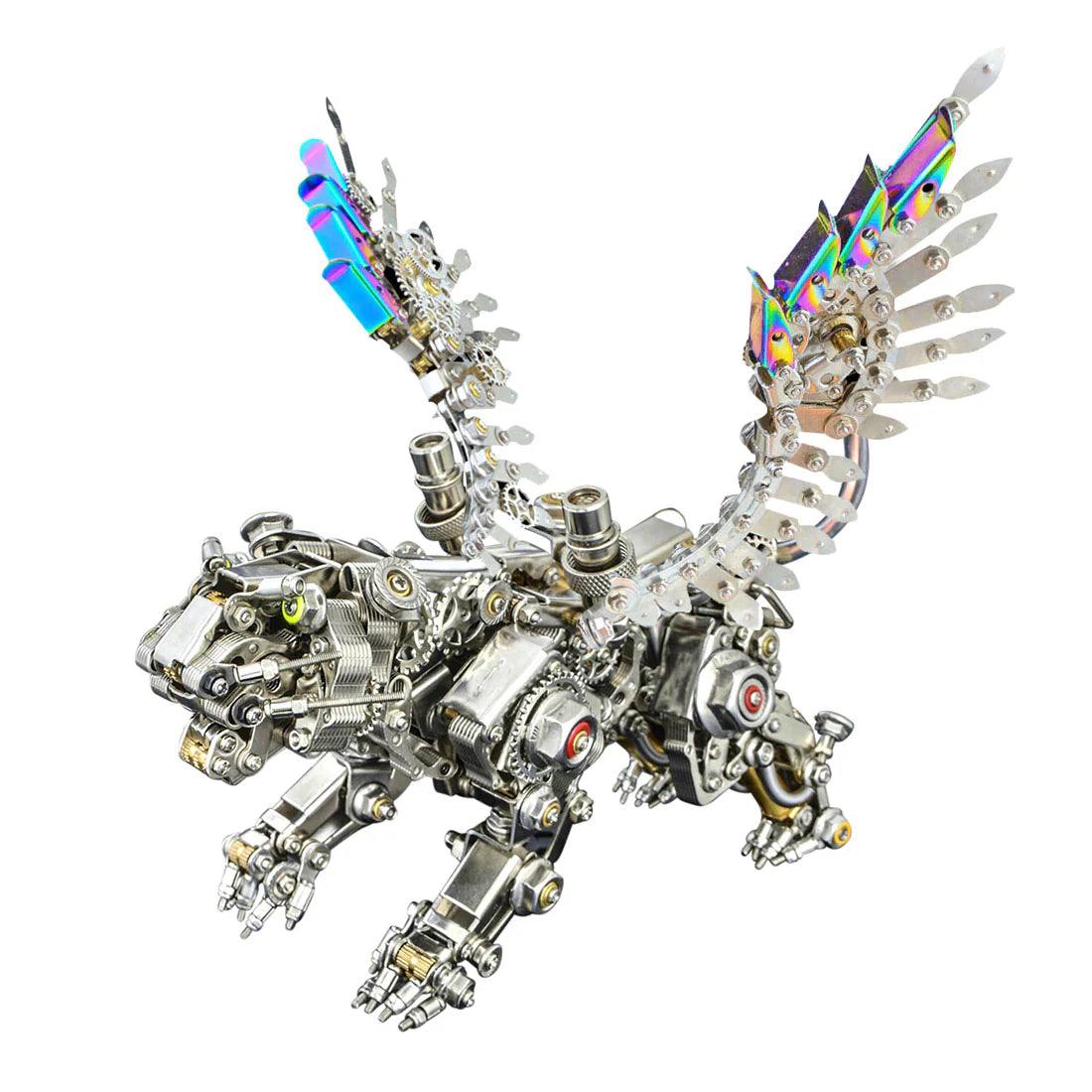 Puzzloria™ | Mechanical Winged Tiger 3D Metal Puzzle 700+ Pieces - Puzzloria