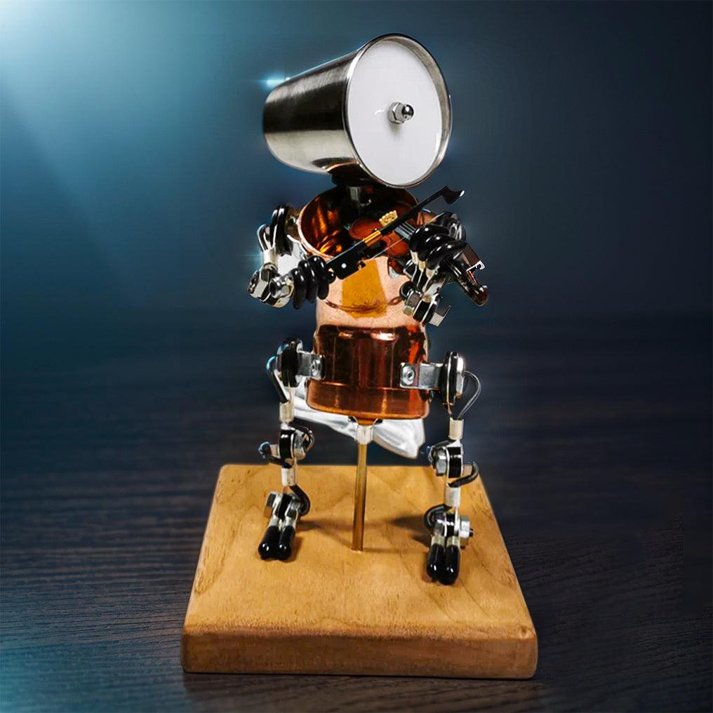 Puzzloria™ | DIY 3D Metal Steampunk Hand-Assembled Robot Band Model - Puzzloria