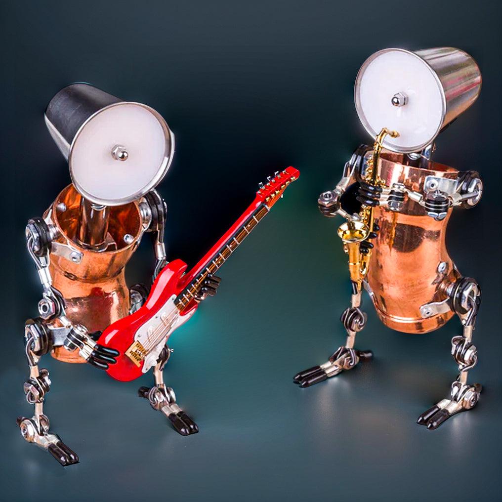 Puzzloria™ | DIY 3D Metal Steampunk Hand-Assembled Robot Band Model - Puzzloria