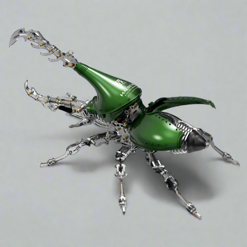 Puzzloria™ | DIY 3D Beetle with Long Horn Metal Model Puzzles Kits - Puzzloria