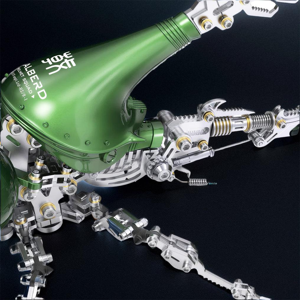 Puzzloria™ | DIY 3D Beetle with Long Horn Metal Model Puzzles Kits - Puzzloria