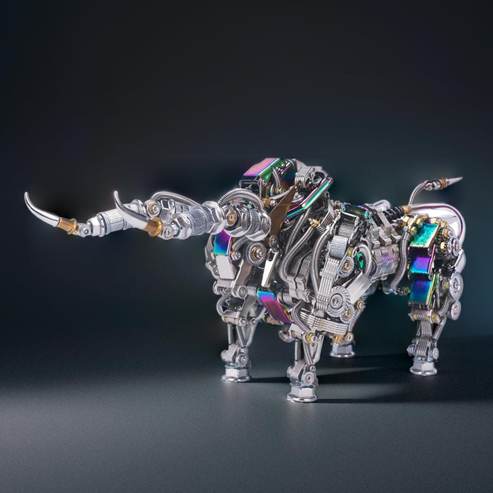 Puzzloria™ | DIY 3D Metal Mechanical Bull Animal Model Assembly Kit 1087Pcs - Puzzloria