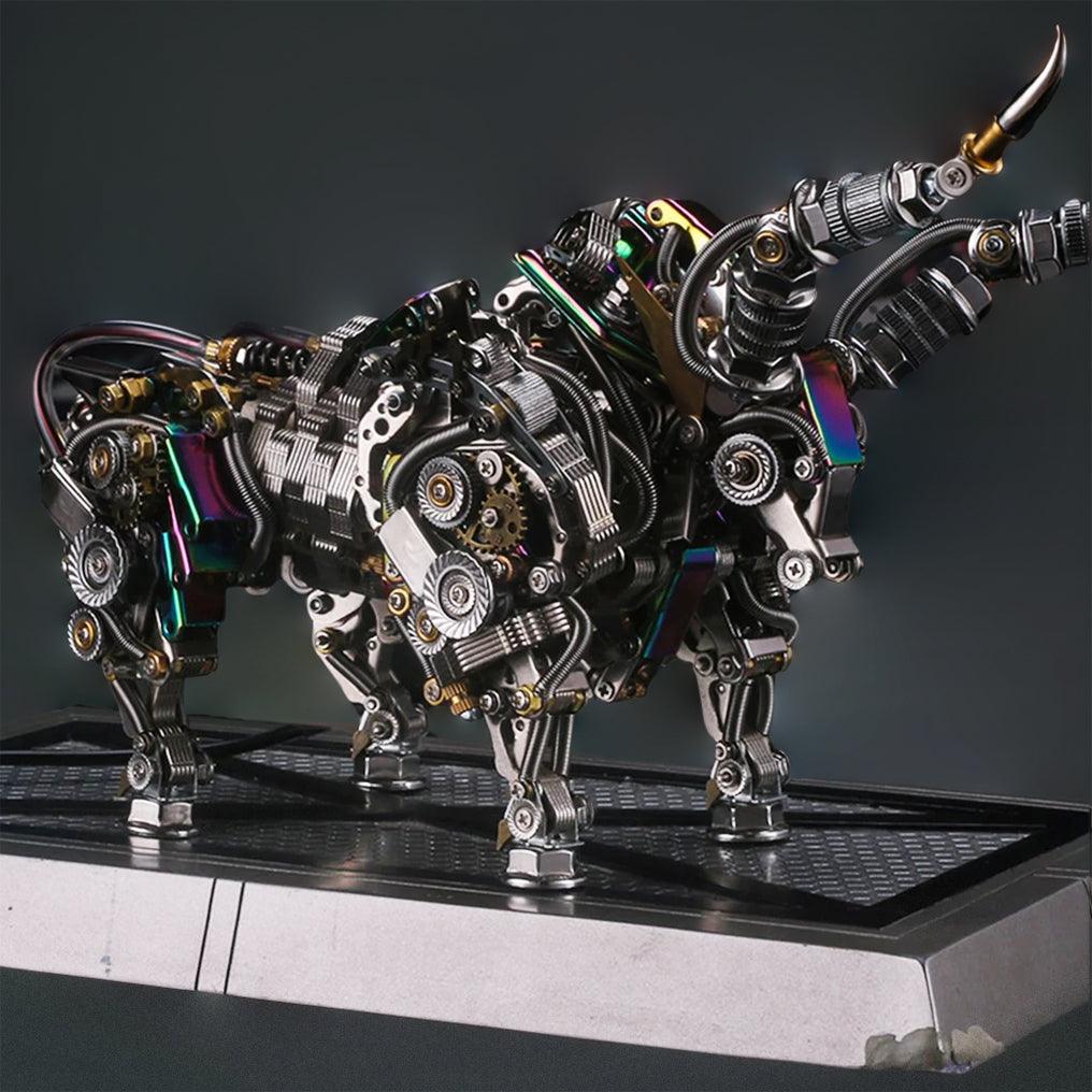 Puzzloria™ | DIY 3D Metal Mechanical Bull Animal Model Assembly Kit 1087Pcs - Puzzloria