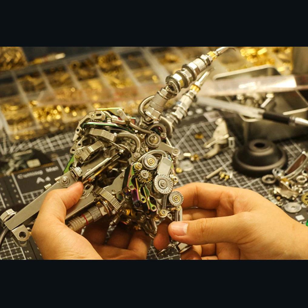 Puzzloria™ | DIY 3D Metal Mechanical Bull Animal Model Assembly Kit 1087Pcs - Puzzloria