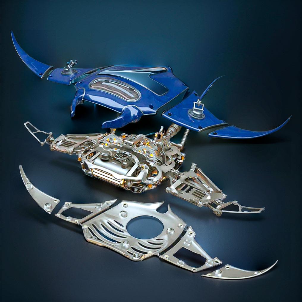 Puzzloria™ | Marine Mechanical Manta Ray Creator Pro - Puzzloria