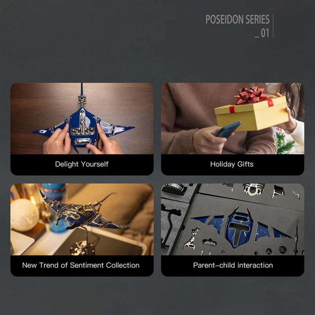 Puzzloria™ | Marine Mechanical Manta Ray Creator Pro - Puzzloria