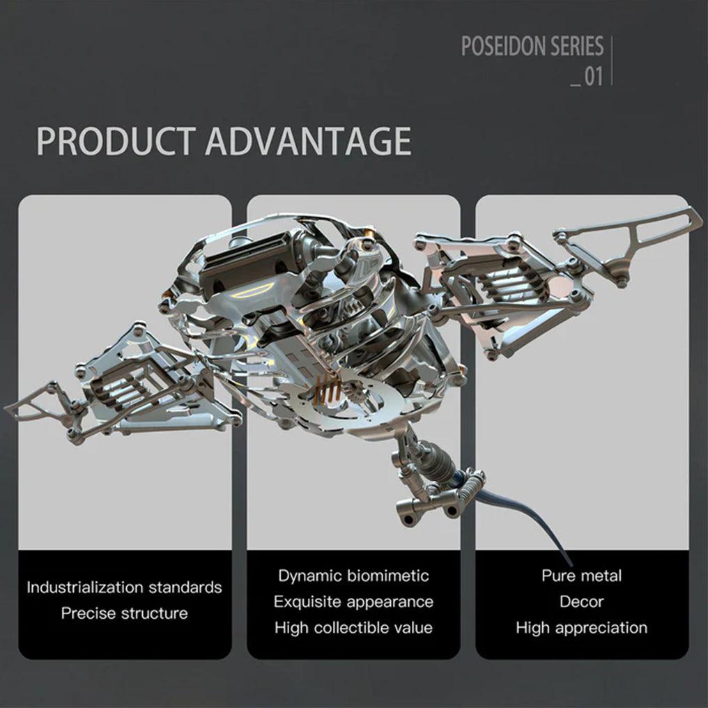 Puzzloria™ | Marine Mechanical Manta Ray Creator Pro - Puzzloria