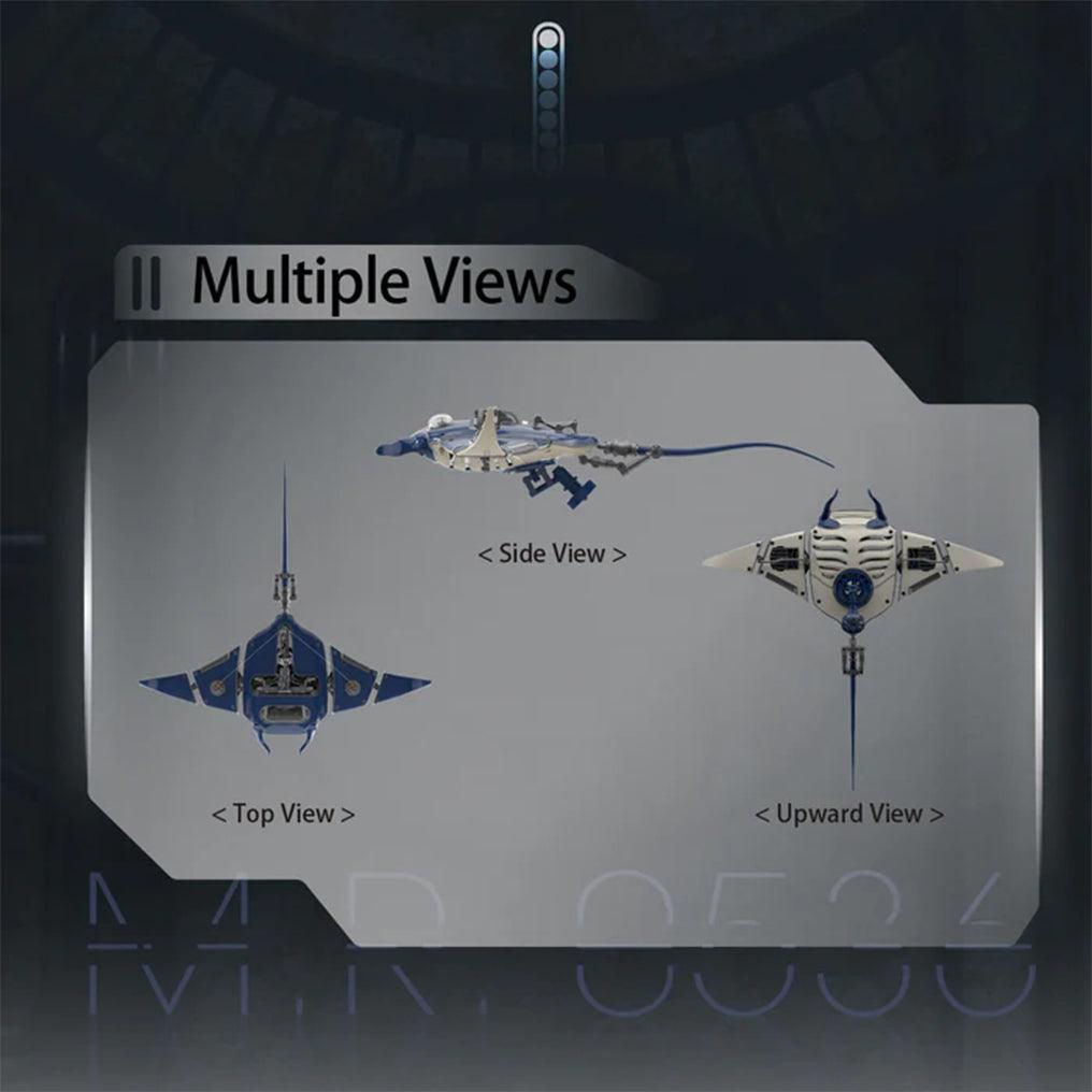 Puzzloria™ | Marine Mechanical Manta Ray Creator Pro - Puzzloria