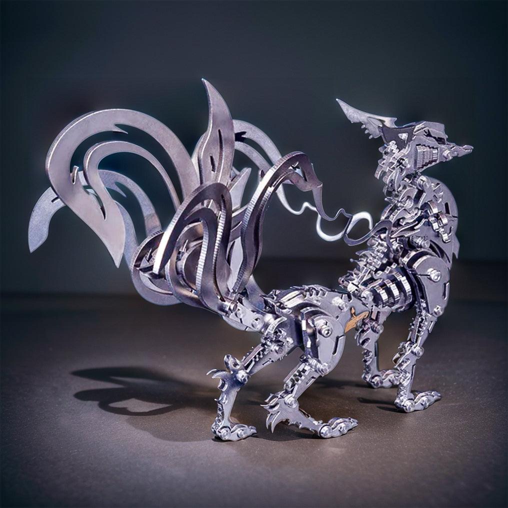 Puzzloria™ | DIY 3D Metal Mechanical Nine-tailed Fox Puzzle Model Kit Assembly - Puzzloria
