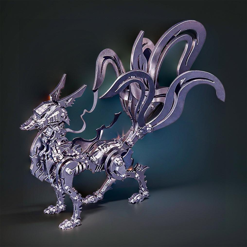 Puzzloria™ | DIY 3D Metal Mechanical Nine-tailed Fox Puzzle Model Kit Assembly - Puzzloria