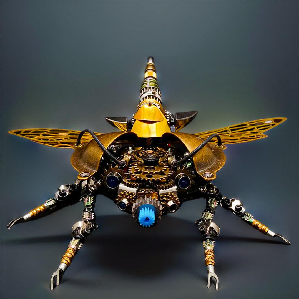 Puzzloria™ | DIY 3D Metal Mechanical Rotatable Beetle Assembly Puzzle Model Kit - Puzzloria