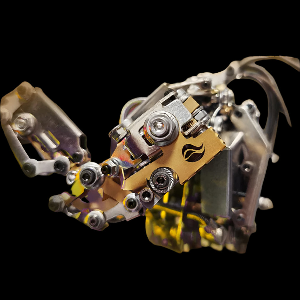 Puzzloria™ | DIY 3D Steampunk Protoss Mecha Metal Model With Lights-1020+PCS - Puzzloria