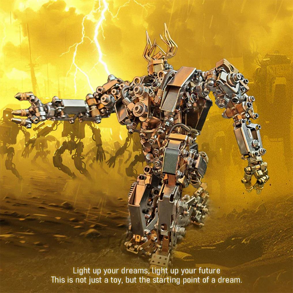 Puzzloria™ | DIY 3D Steampunk Protoss Mecha Metal Model With Lights-1020+PCS - Puzzloria