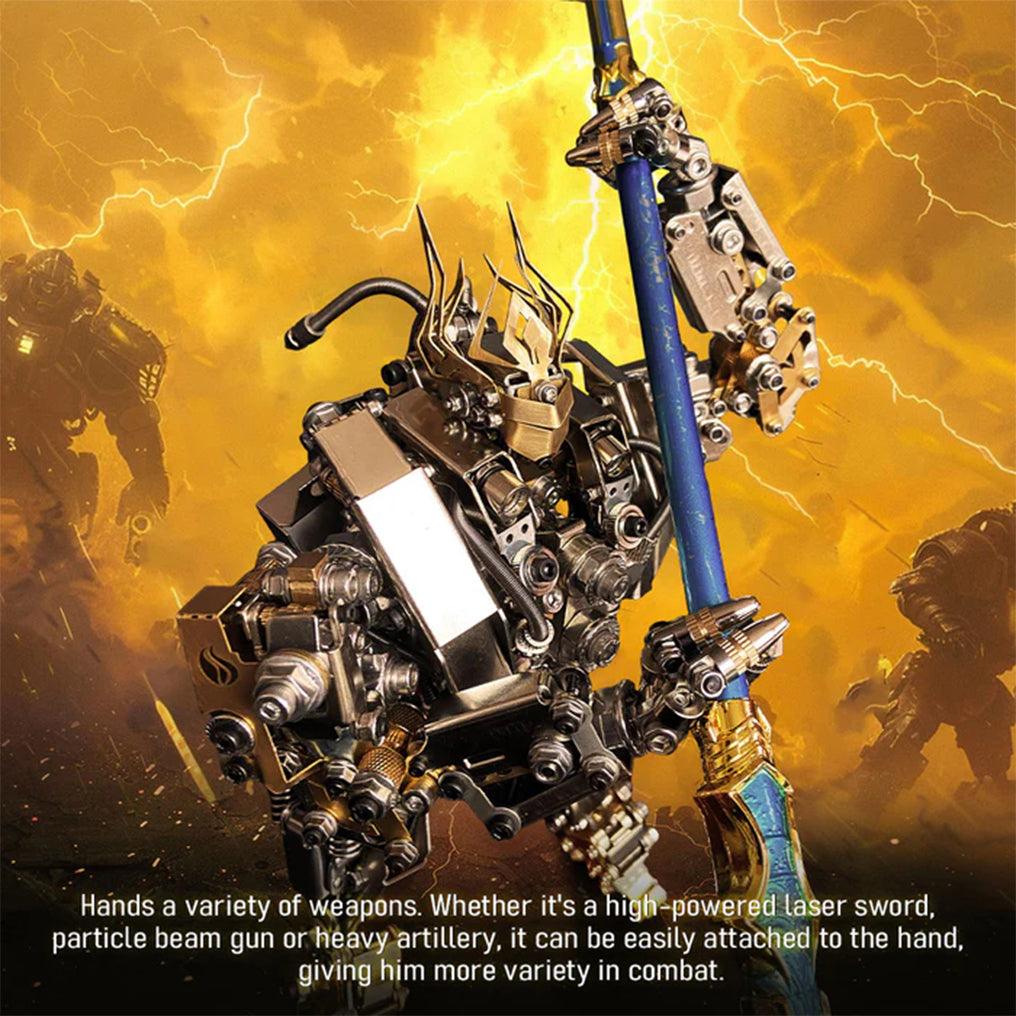 Puzzloria™ | DIY 3D Steampunk Protoss Mecha Metal Model With Lights-1020+PCS - Puzzloria