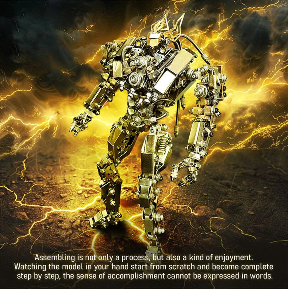 Puzzloria™ | DIY 3D Steampunk Protoss Mecha Metal Model With Lights-1020+PCS - Puzzloria