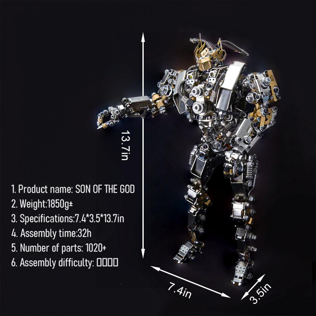 Puzzloria™ | DIY 3D Steampunk Protoss Mecha Metal Model With Lights-1020+PCS - Puzzloria