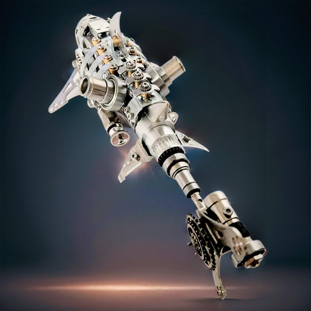 Puzzloria™ | DIY 3D Metal Mechanical Shark Puzzle Model Assembly Kit-209PCS - Puzzloria