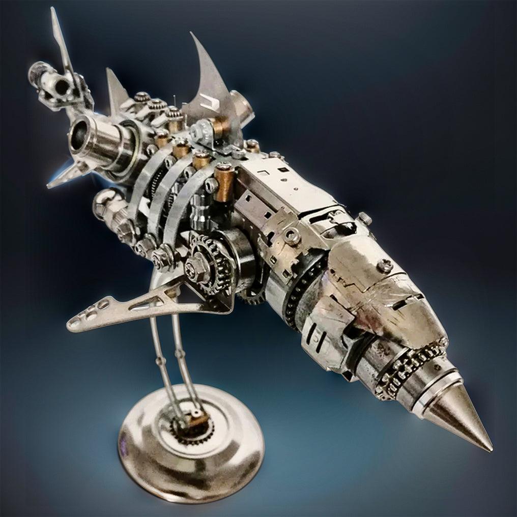 Puzzloria™ | DIY 3D Metal Mechanical Shark Puzzle Model Assembly Kit-209PCS - Puzzloria