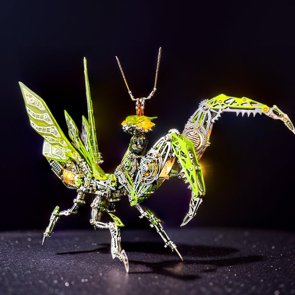 Puzzloria™ | Luminous Mantis 3D Metal Mechanical Assembly Kits - Puzzloria