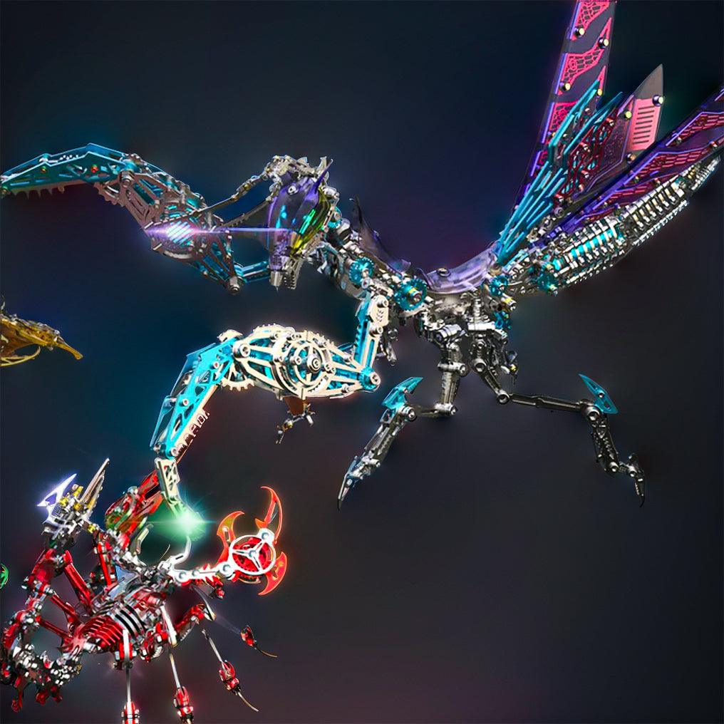 Puzzloria™ | Luminous Mantis 3D Metal Mechanical Assembly Kits - Puzzloria