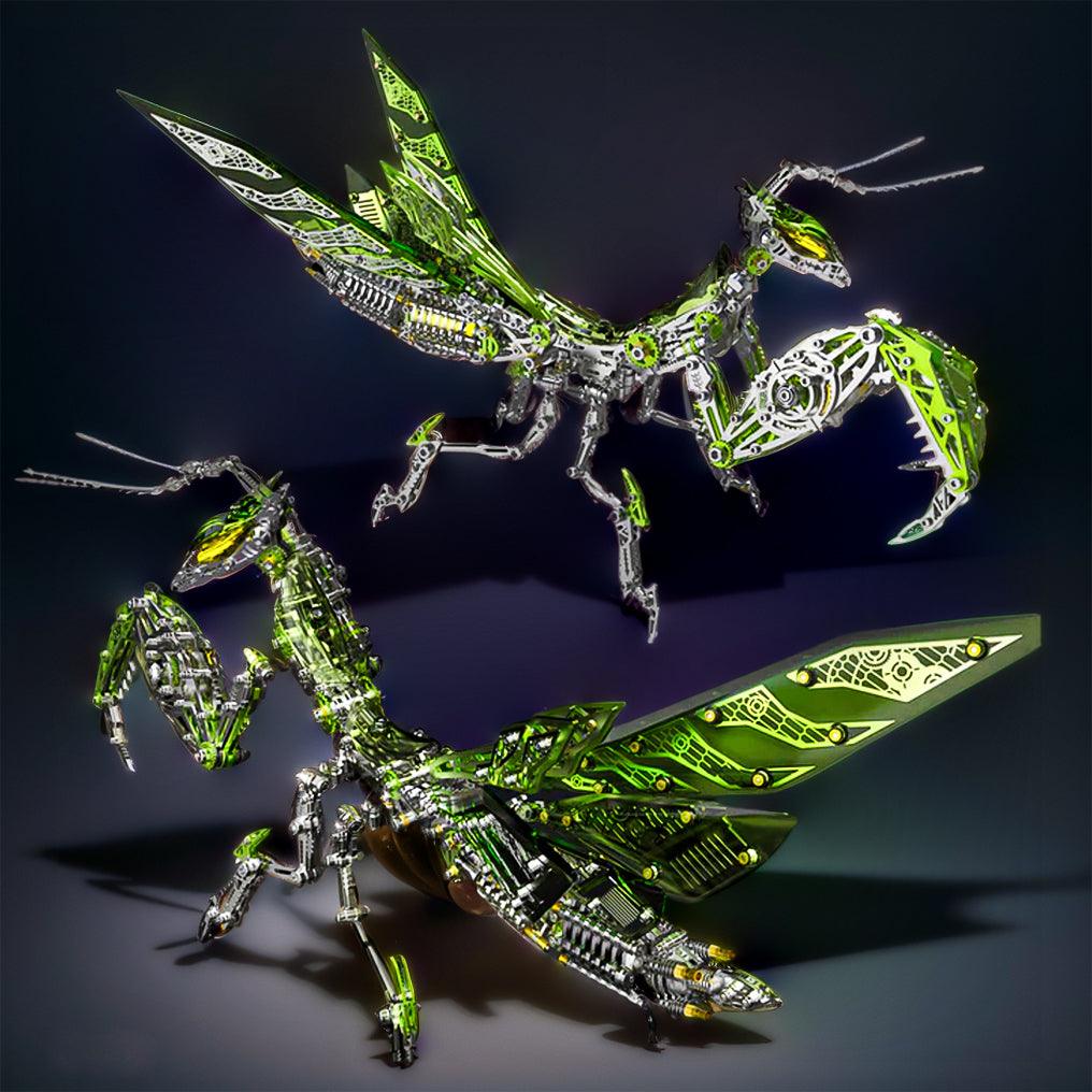 Puzzloria™ | Luminous Mantis 3D Metal Mechanical Assembly Kits - Puzzloria