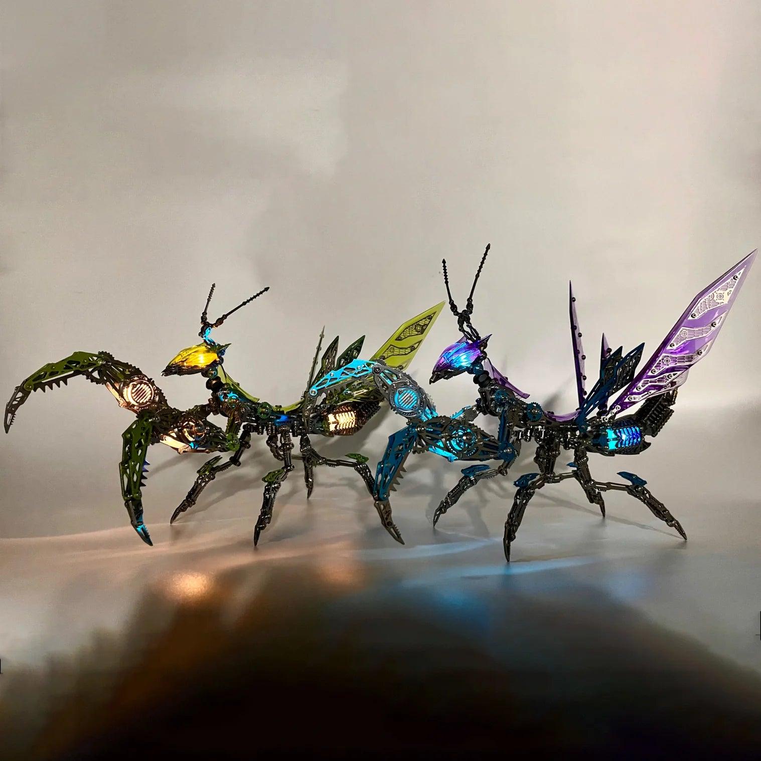 Puzzloria™ | Luminous Mantis 3D Metal Mechanical Assembly Kits - Puzzloria