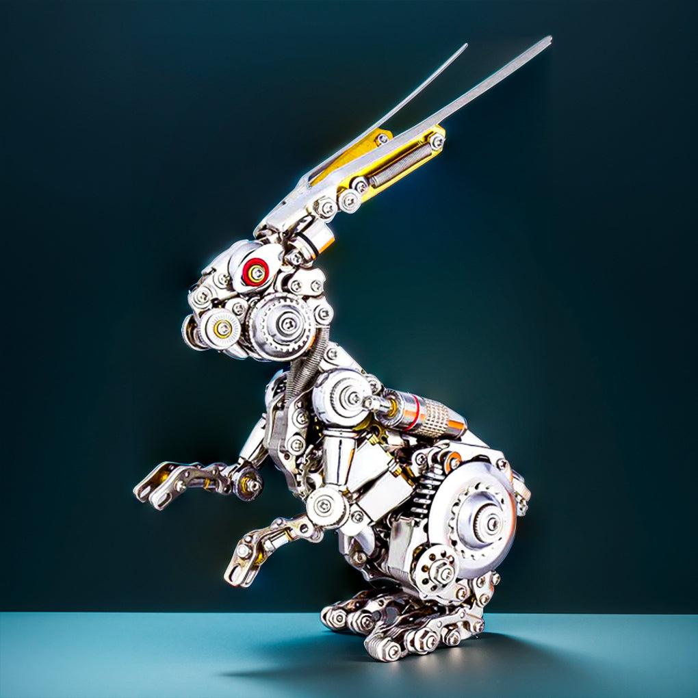 Puzzloria™ | GEARSPRING REBEL 3D Metal Punk Mechanical Rabbit Model Kit - Puzzloria