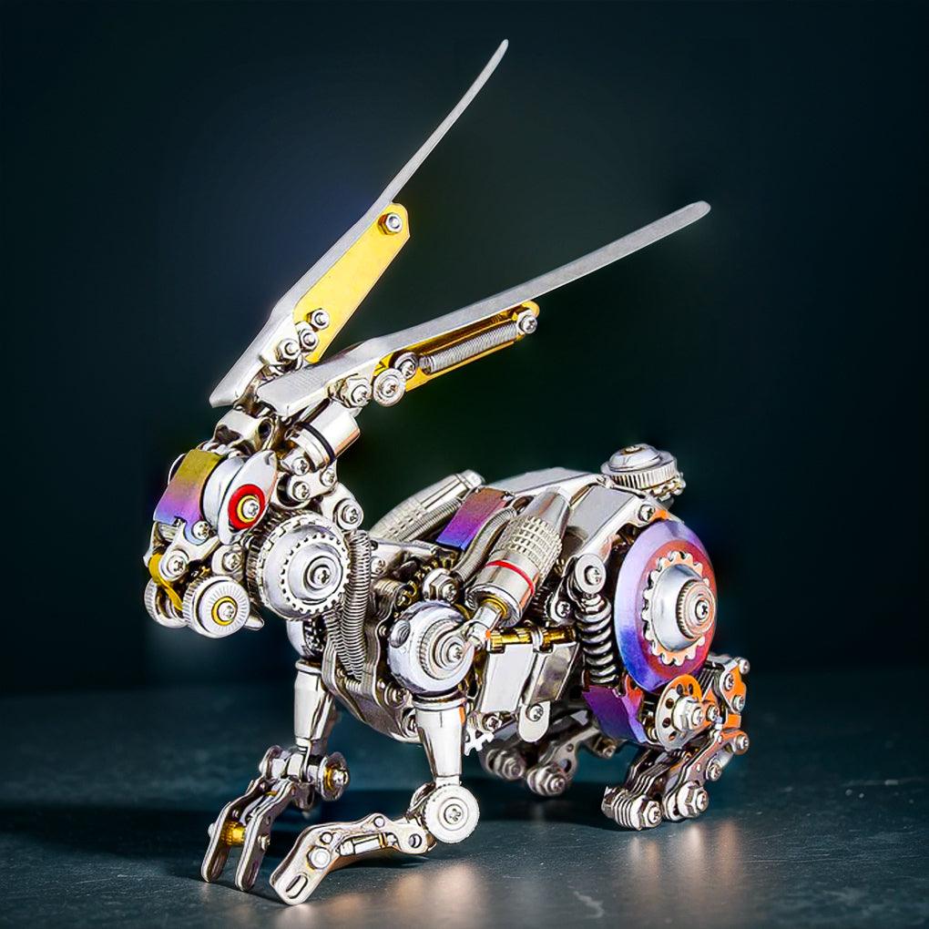 Puzzloria™ | GEARSPRING REBEL 3D Metal Punk Mechanical Rabbit Model Kit - Puzzloria
