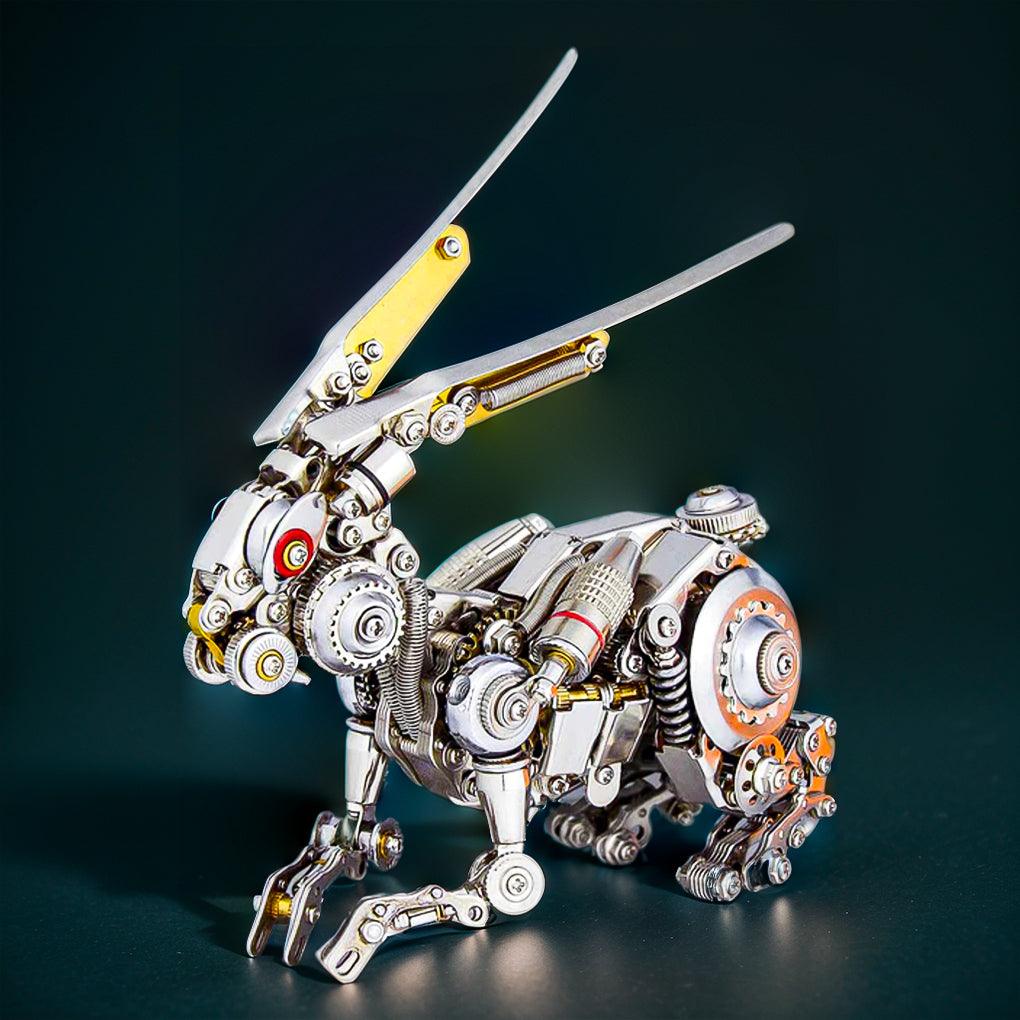 Puzzloria™ | GEARSPRING REBEL 3D Metal Punk Mechanical Rabbit Model Kit - Puzzloria