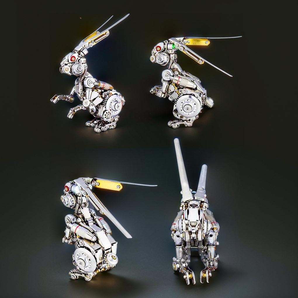 Puzzloria™ | GEARSPRING REBEL 3D Metal Punk Mechanical Rabbit Model Kit - Puzzloria