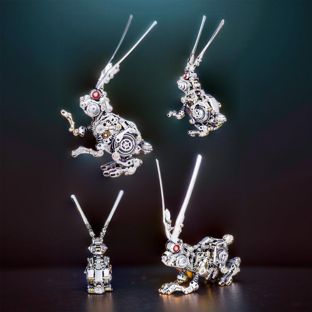 Puzzloria™ | GEARSPRING REBEL 3D Metal Punk Mechanical Rabbit Model Kit - Puzzloria