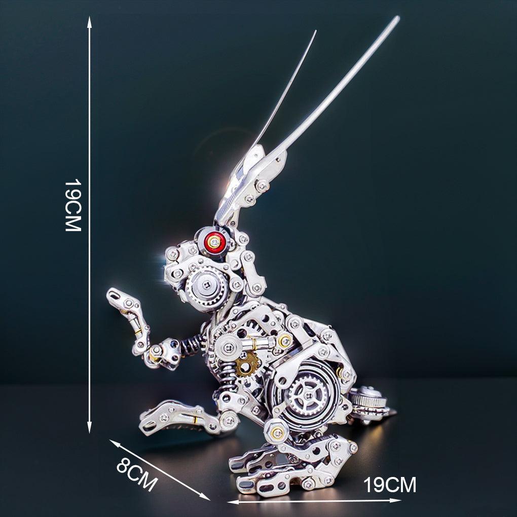 Puzzloria™ | GEARSPRING REBEL 3D Metal Punk Mechanical Rabbit Model Kit - Puzzloria