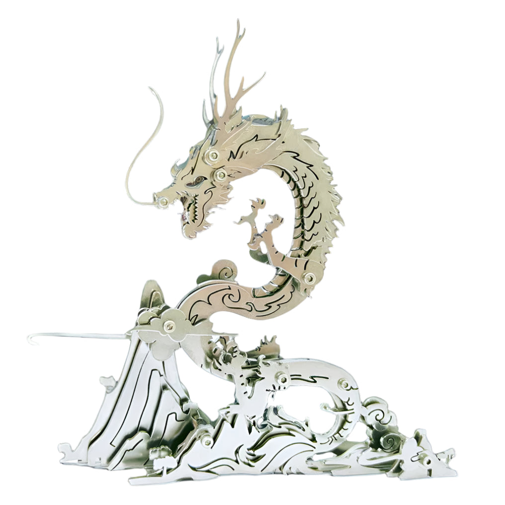 Puzzloria™ | Dragon on the Mountain Mythical Creature Model Kit - Puzzloria