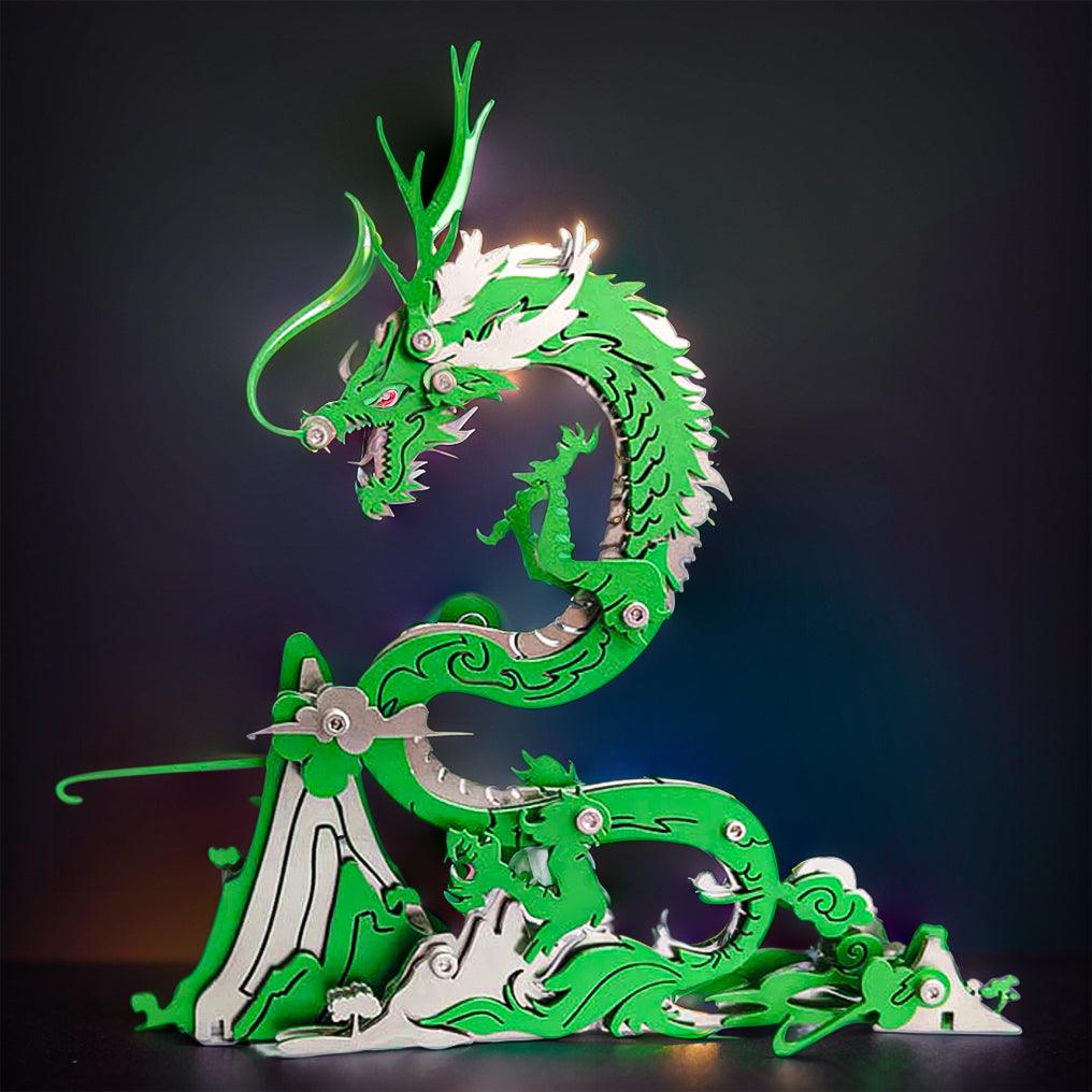Puzzloria™ | Dragon on the Mountain Mythical Creature Model Kit - Puzzloria
